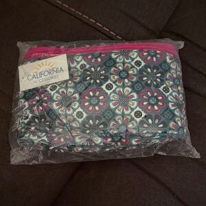 California Accessories Make Up Bag Quilted material New In Package